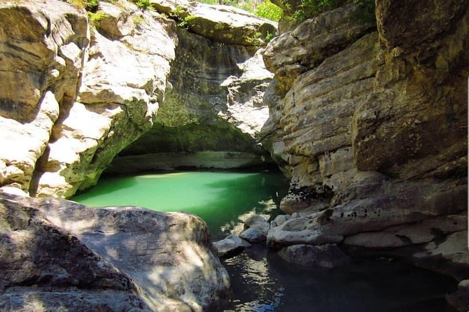 Cave of Pellumbas, Canyons & Castles hiking tour includes lunch - Inside the Black Cave: 360 meters of stalagmites and stalactites