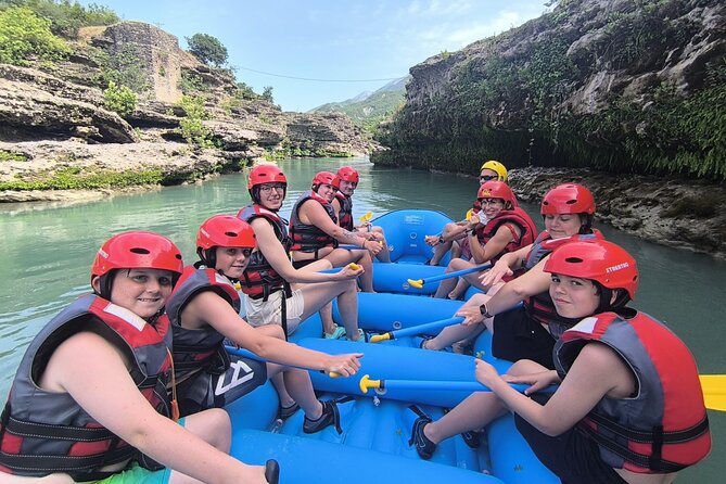 Guided Rafting Tour - Vjosa River National Park - Permet, Albania - Gentle rapids first: warm-up water in the Vjosa