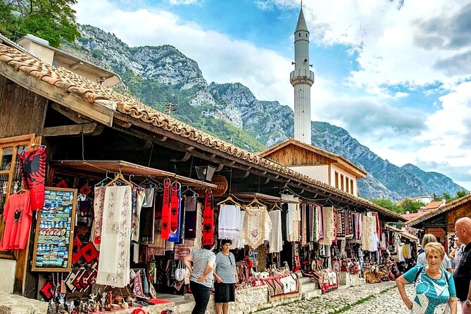Guided Tour to Kruja, Holy Mountain & Old Bazaar from Durres - Fushë-Krujë break: Bush statue plus a byrek-and-bread moment