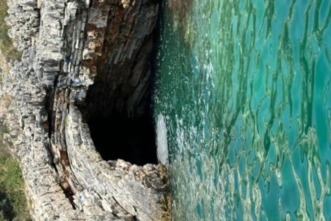 Into the Blue :Adventure Along the Beaches of Saranda Boat Trip - Stop 1, Krorez Bay approach: Turtles Cave and Anchor Cave