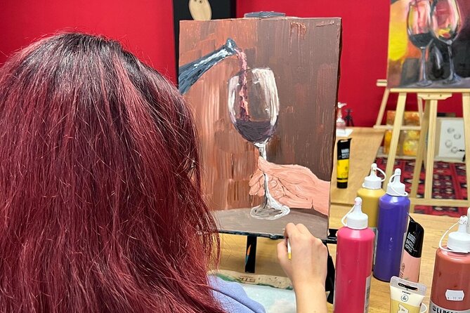Paint and Wine - Authentic Art Workshop in Tirana - The 2.5 hour flow, step by step