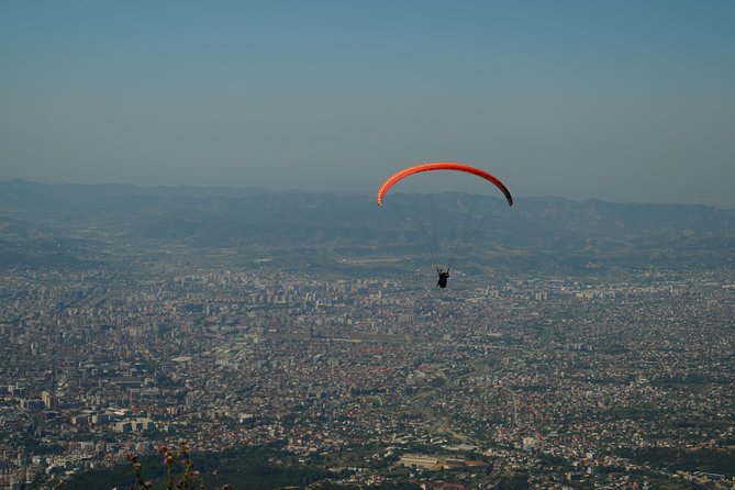 Paragliding Tandem Experience From Dajti Mountain - Taxi up, tram to the start, then a short walk to launch