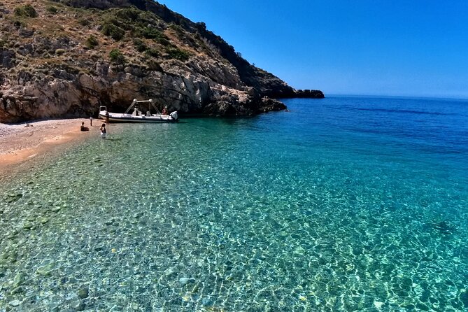 Private Full Day Boat Expedition to Grama Bay - Stop 1: Haxhi Ali Cave and a 30-Minute Cave Reset