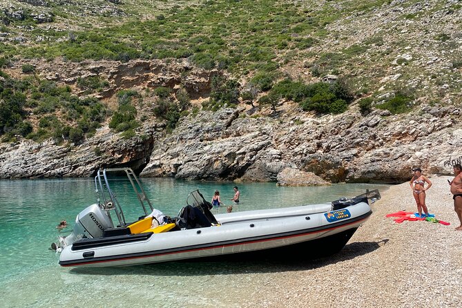 Secret Blue Gem Cave & Grama Bay Boat Tours Vlore - Grama Bay and the Bay of Grama: longer time, rock inscriptions, real payoff