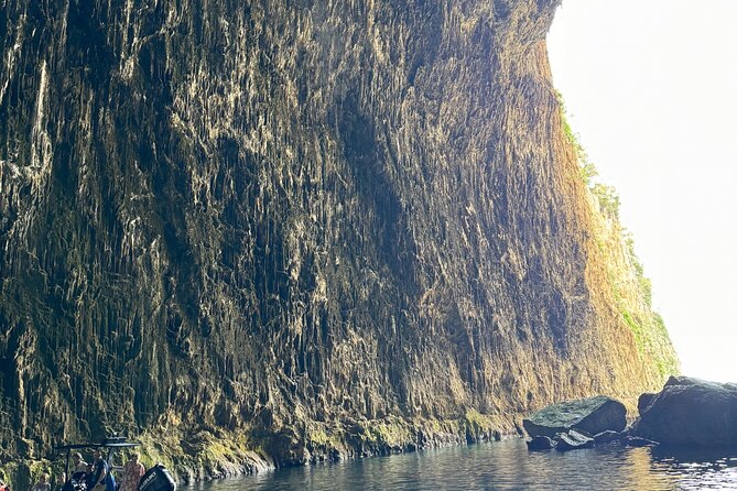Speedboat Tour to Sazan Island, Haxhi Ali Cave and Marine Park - Stop 2: Haxhi Ali Cave snorkeling in clear water