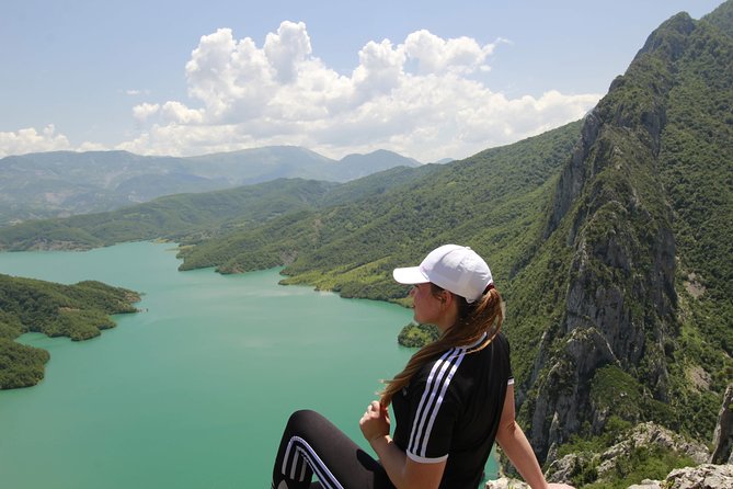 Tirana Walking Tour and Bovilla Lake (3-6 Pax) - Skanderbeg Square, Ethem Bey Mosque, and the clock that frames old Tirana
