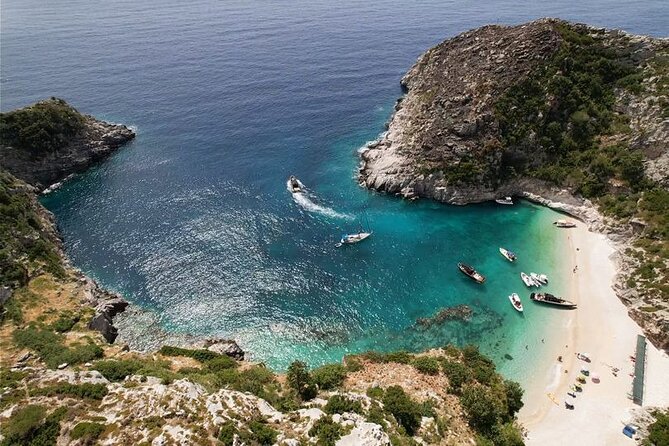 Vlore Private Boat Tour Blue Cave & Grama Bay Adventure - Entering Haxhi Ali Cave, Swim Into a Real Cave Setting