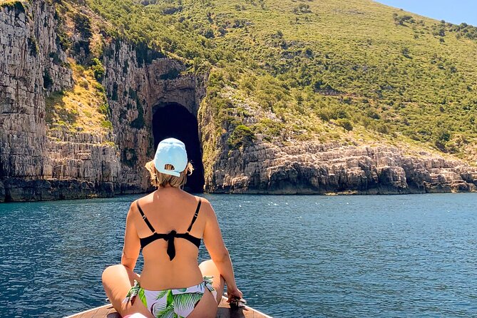 Vlore Private Boat Tour to Haxhi Ali Cave & Karaburun Beach - St. Vasil Beach on Karaburun Peninsula (1.5 Hours of Free Time)
