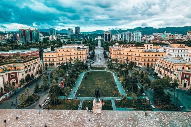 Walking tour of Tirana; History & Culture - Skanderbeg Square, the Clock Tower, and the big-city feeling of the center